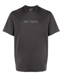 T-shirt girocollo stampata grigio scuro di Arc'teryx