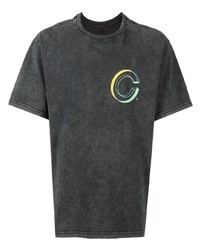 T-shirt girocollo stampata grigio scuro di Clot