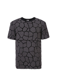 T-shirt girocollo stampata grigio scuro di Comme Des Garcons Homme Plus