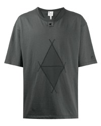 T-shirt girocollo stampata grigio scuro di Craig Green