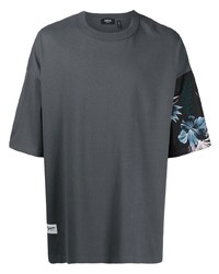 T-shirt girocollo stampata grigio scuro di FIVE CM