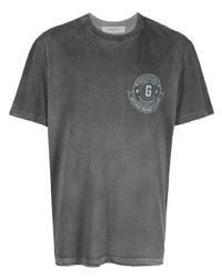 T-shirt girocollo stampata grigio scuro di Golden Goose