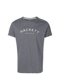 T-shirt girocollo stampata grigio scuro di Hackett