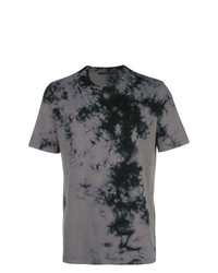 T-shirt girocollo stampata grigio scuro di Helmut Lang