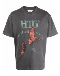 T-shirt girocollo stampata grigio scuro di HONOR THE GIFT