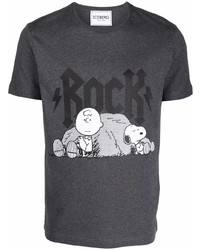 T-shirt girocollo stampata grigio scuro di Iceberg