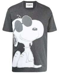 T-shirt girocollo stampata grigio scuro di Iceberg