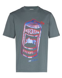 T-shirt girocollo stampata grigio scuro di Icecream