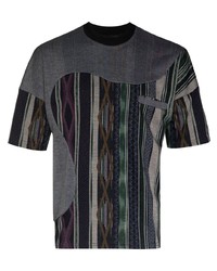 T-shirt girocollo stampata grigio scuro di Labrum London