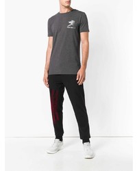 T-shirt girocollo stampata grigio scuro di Plein Sport