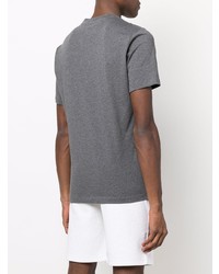 T-shirt girocollo stampata grigio scuro di Brunello Cucinelli