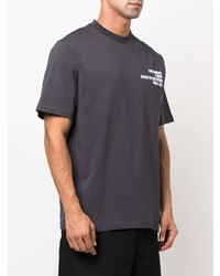 T-shirt girocollo stampata grigio scuro di Axel Arigato