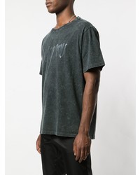 T-shirt girocollo stampata grigio scuro di Rochambeau