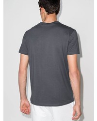 T-shirt girocollo stampata grigio scuro di BOSS