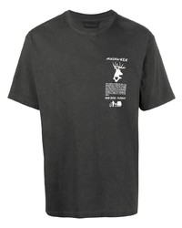 T-shirt girocollo stampata grigio scuro di Mauna Kea