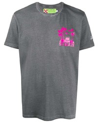 T-shirt girocollo stampata grigio scuro di MC2 Saint Barth