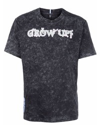 T-shirt girocollo stampata grigio scuro di McQ