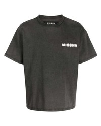 T-shirt girocollo stampata grigio scuro di Misbhv