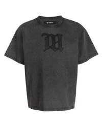 T-shirt girocollo stampata grigio scuro di Misbhv