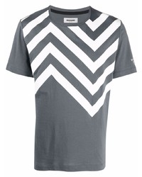 T-shirt girocollo stampata grigio scuro di Missoni