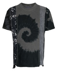 T-shirt girocollo stampata grigio scuro di Needles