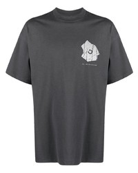 T-shirt girocollo stampata grigio scuro di Objects IV Life