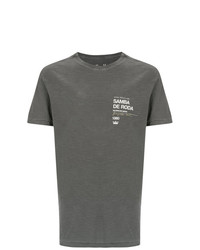 T-shirt girocollo stampata grigio scuro di OSKLEN