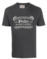 T-shirt girocollo stampata grigio scuro di Polo Ralph Lauren
