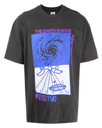 T-shirt girocollo stampata grigio scuro di Prmtvo