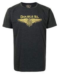 T-shirt girocollo stampata grigio scuro di Ralph Lauren RRL