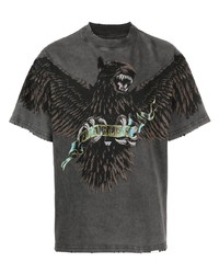 T-shirt girocollo stampata grigio scuro di Represent