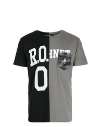T-shirt girocollo stampata grigio scuro di Roar