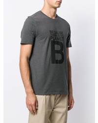 T-shirt girocollo stampata grigio scuro di ECOALF