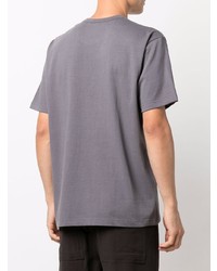 T-shirt girocollo stampata grigio scuro di Junya Watanabe MAN