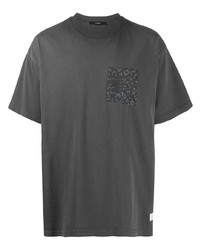 T-shirt girocollo stampata grigio scuro di Stampd