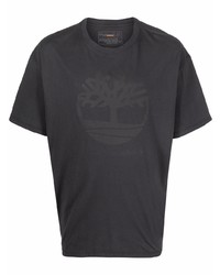T-shirt girocollo stampata grigio scuro di Timberland