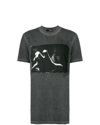 T-shirt girocollo stampata grigio scuro di Tom Rebl