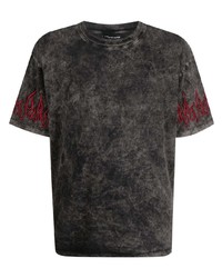 T-shirt girocollo stampata grigio scuro di Vision Of Super
