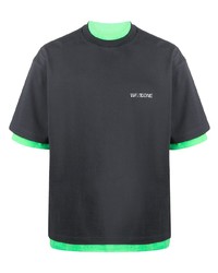 T-shirt girocollo stampata grigio scuro di We11done
