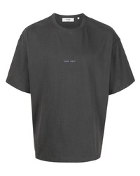 T-shirt girocollo stampata grigio scuro di YOUNG POETS