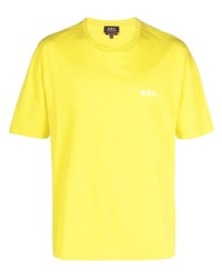 T-shirt girocollo stampata lime di A.P.C.