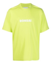 T-shirt girocollo stampata lime di Bonsai