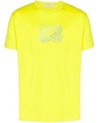 T-shirt girocollo stampata lime di Givenchy