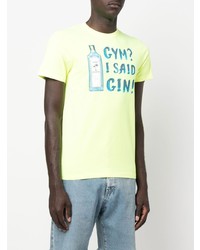 T-shirt girocollo stampata lime di MC2 Saint Barth