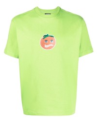 T-shirt girocollo stampata lime di Jacquemus