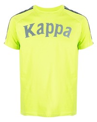 T-shirt girocollo stampata lime di Kappa