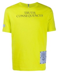 T-shirt girocollo stampata lime di McQ
