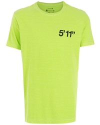 T-shirt girocollo stampata lime di OSKLEN