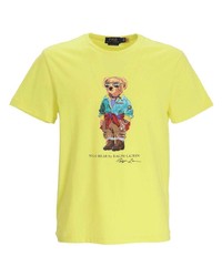T-shirt girocollo stampata lime di Polo Ralph Lauren