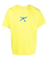 T-shirt girocollo stampata lime di Sandro